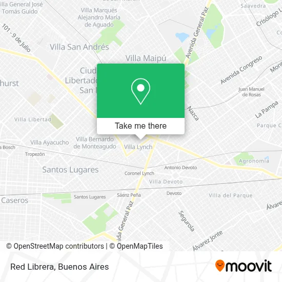 Red Librera map