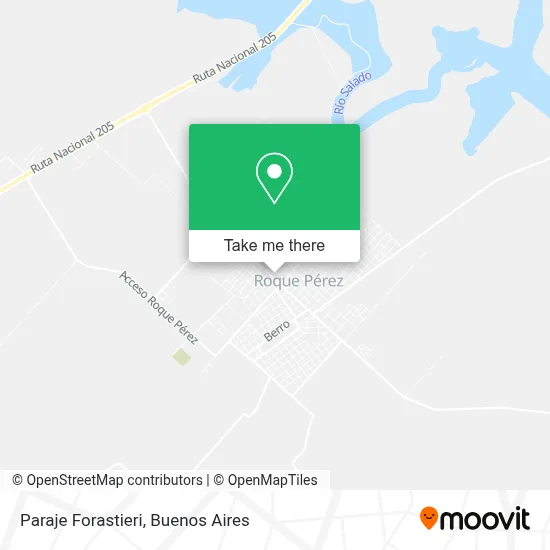 Paraje Forastieri map