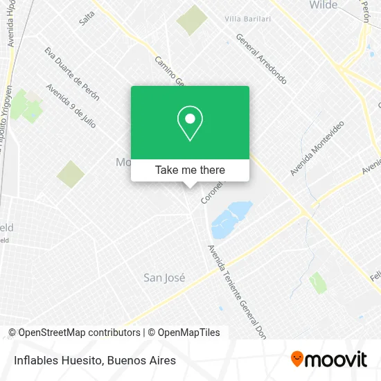 Inflables Huesito map
