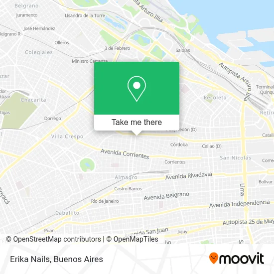 Erika Nails map