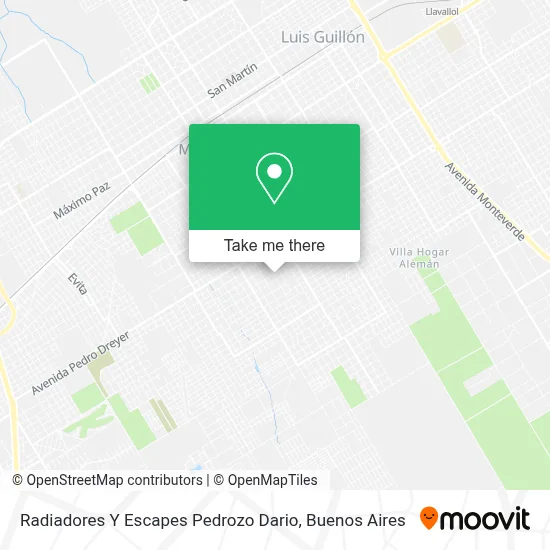 Radiadores Y Escapes Pedrozo Dario map