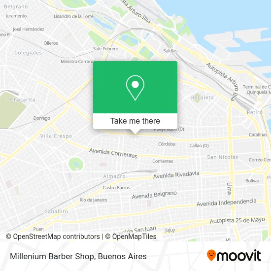 Millenium Barber Shop map