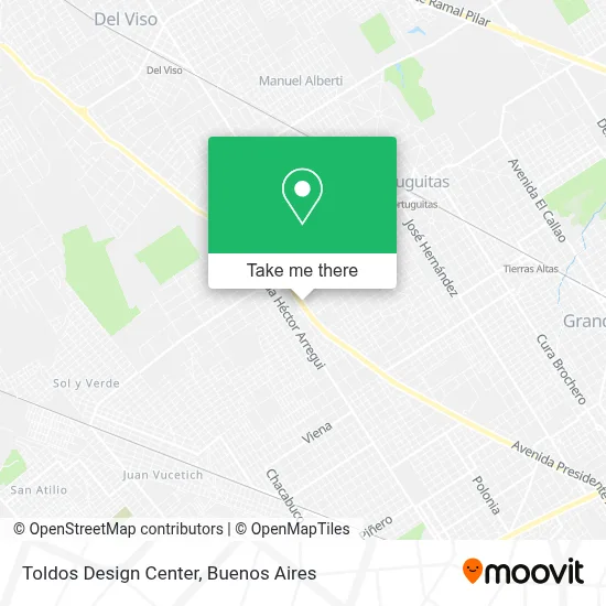 Toldos Design Center map