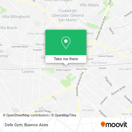 Defe Gym map