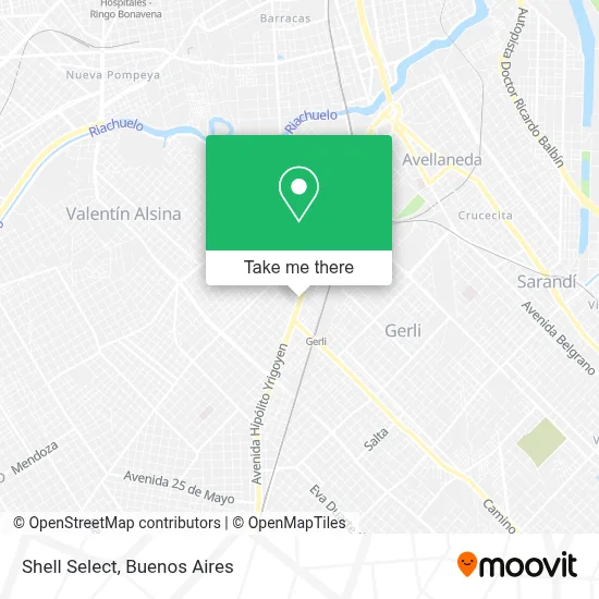 Shell Select map