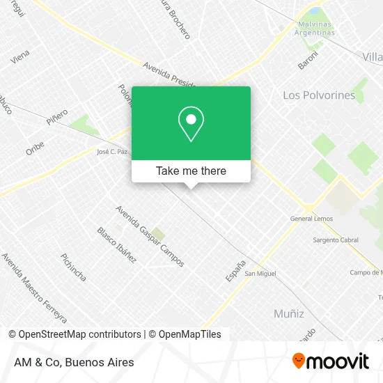 AM & Co map