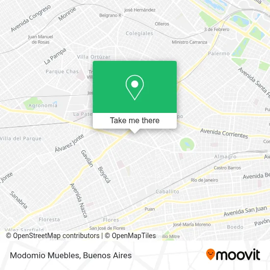 Modomio Muebles map