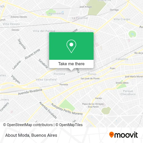 About Moda map