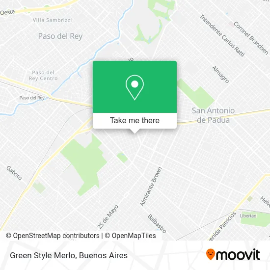 Green Style Merlo map
