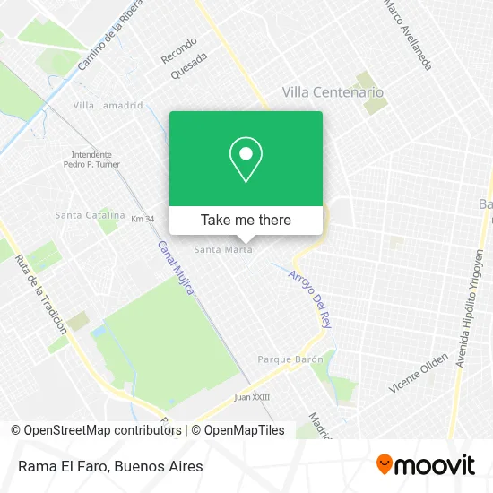 Rama El Faro map