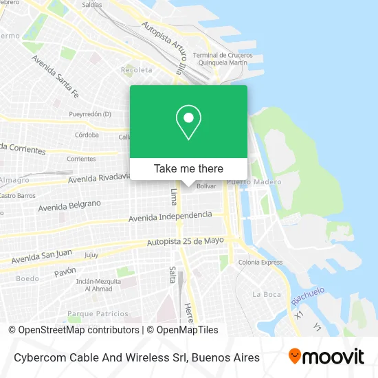 Cybercom Cable And Wireless Srl map
