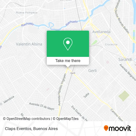 Claps Eventos map