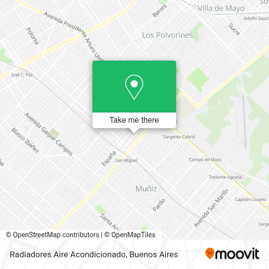 Radiadores Aire Acondicionado map