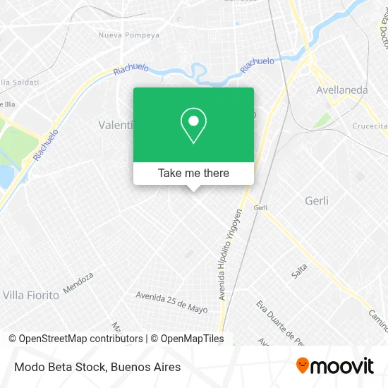 Modo Beta Stock map