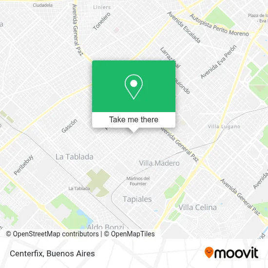 Centerfix map
