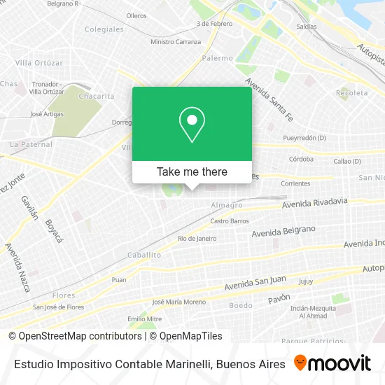 Estudio Impositivo Contable Marinelli map