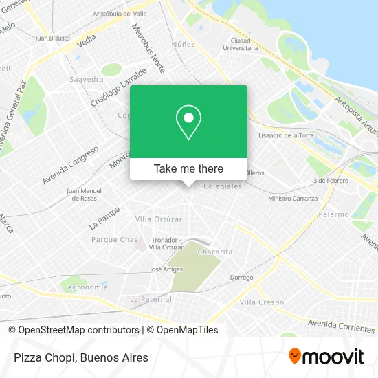 Pizza Chopi map
