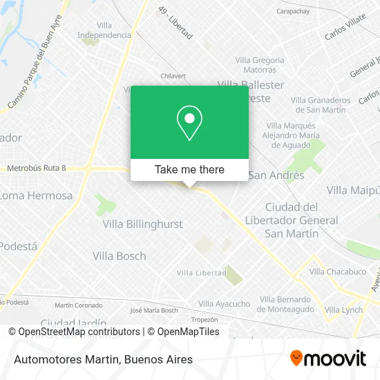 Automotores Martin map