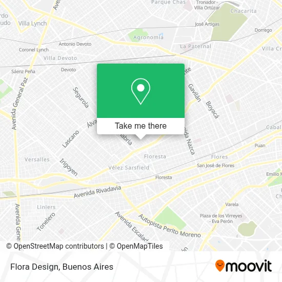 Flora Design map