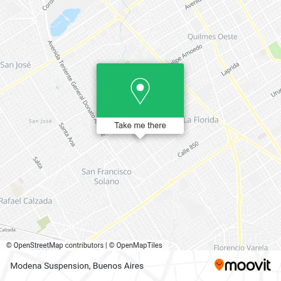 Modena Suspension map