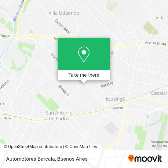 Automotores Barcala map