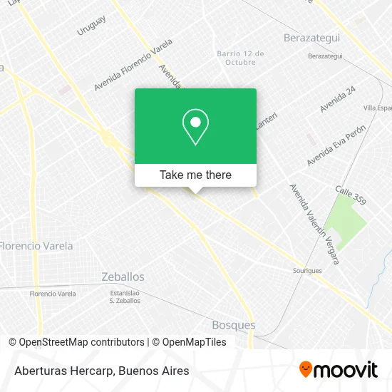 Aberturas Hercarp map