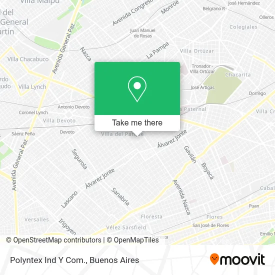 Polyntex Ind Y Com. map