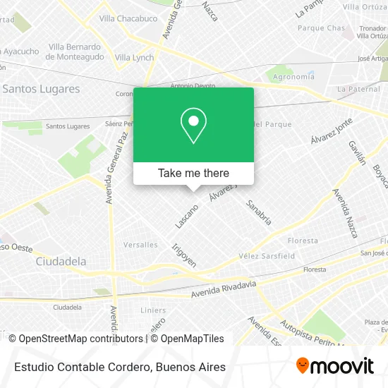 Estudio Contable Cordero map