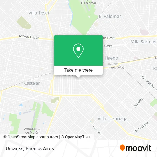 Urbacks map