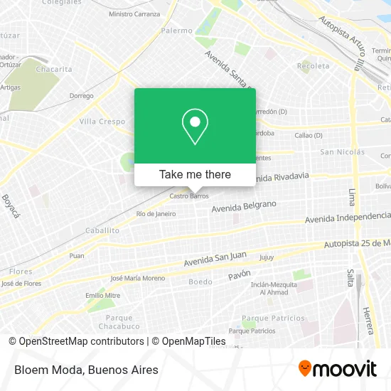 Bloem Moda map