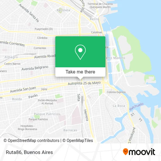 Ruta86 map