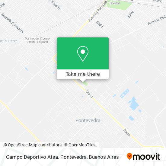 Mapa de Campo Deportivo Atsa. Pontevedra