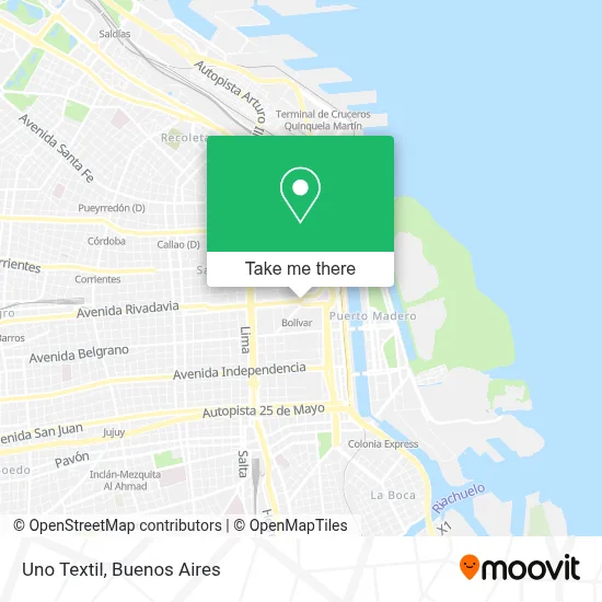 Uno Textil map
