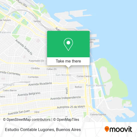 Estudio Contable Lugones map