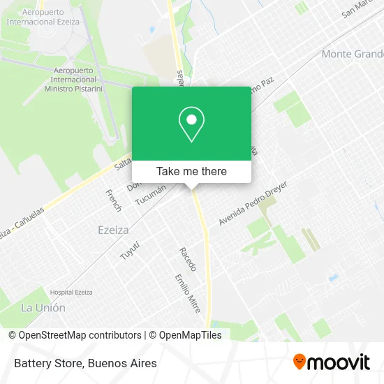 Battery Store map