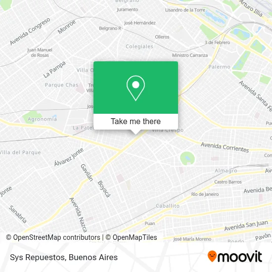 Sys Repuestos map