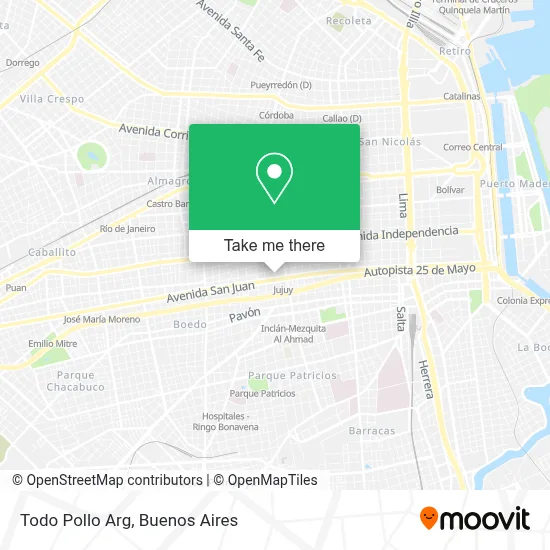 Todo Pollo Arg map