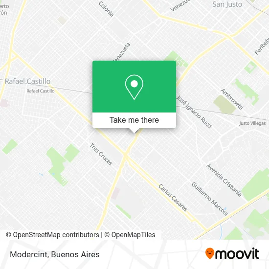 Modercint map