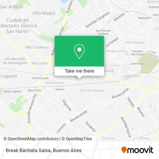 Break Bachata Salsa map