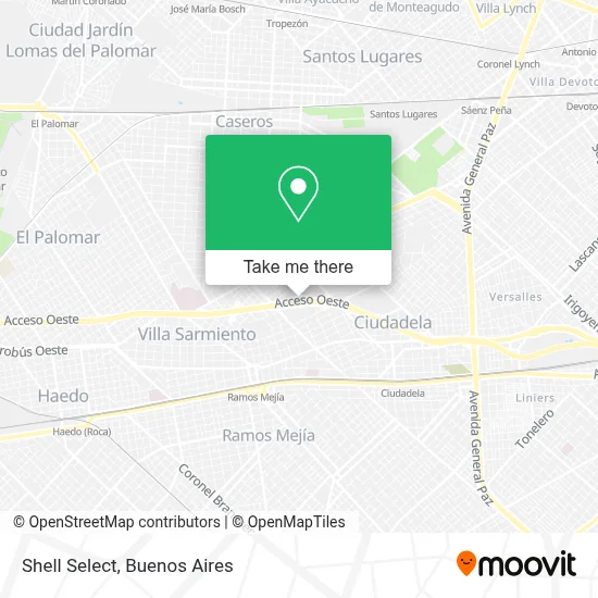 Shell Select map