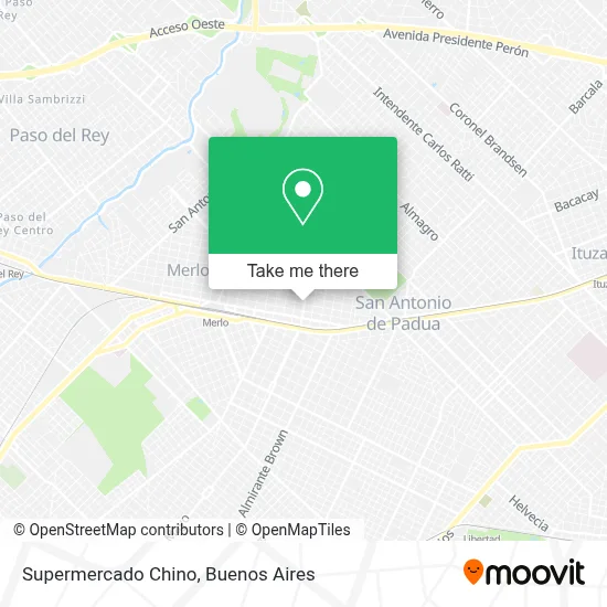 Supermercado Chino map