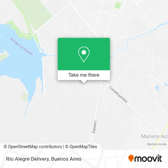 Río Alegre Delivery map