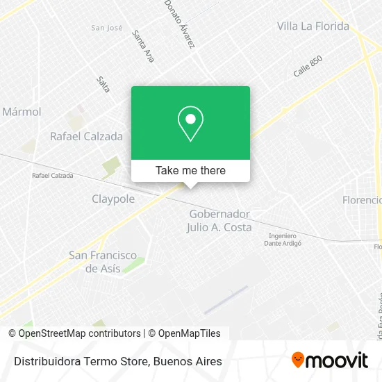 Distribuidora Termo Store map