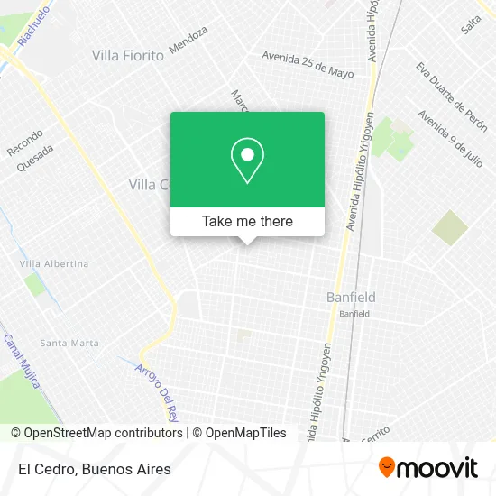 El Cedro map