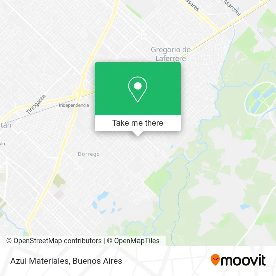 Azul Materiales map