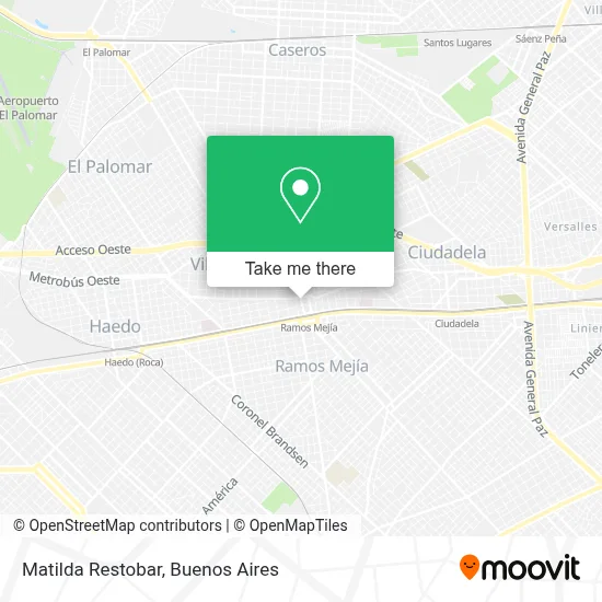 Matilda Restobar map