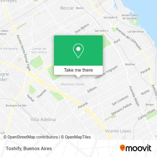 Toshify map