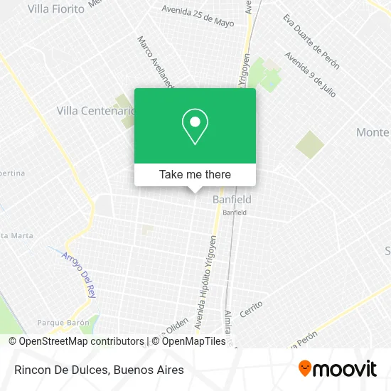 Rincon De Dulces map