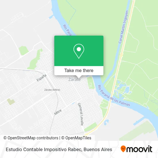 Estudio Contable Impositivo Rabec map