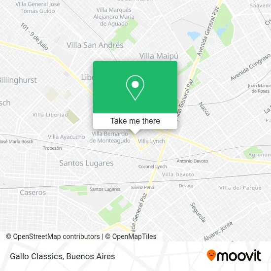Gallo Classics map